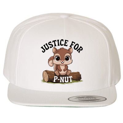 Justice For Pnut Special Squirrel . Pnut Justice Wool Snapback Cap