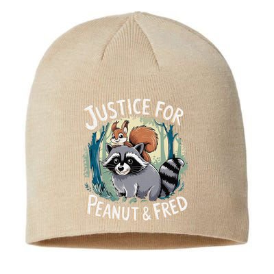 Justice For Peanut The Squirrel Funny Sustainable Beanie