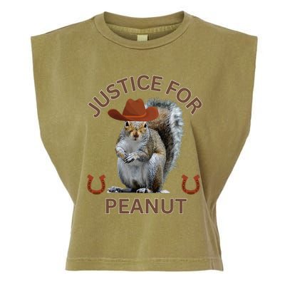 Justice For Peanut The Squirrelanimal Rights Support Garment-Dyed Women's Muscle Tee