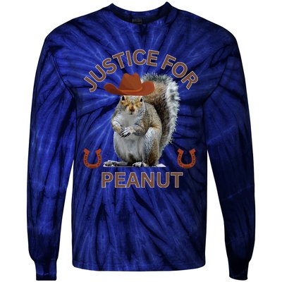 Justice For Peanut The Squirrelanimal Rights Support Tie-Dye Long Sleeve Shirt