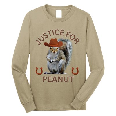 Justice For Peanut The Squirrelanimal Rights Support Long Sleeve Shirt