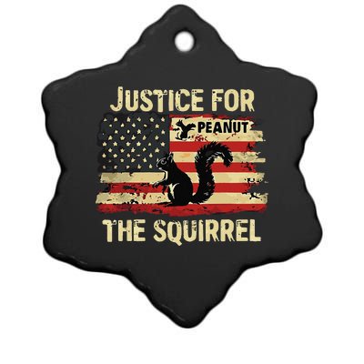 Justice For Peanut The Squirrel Peanut Squirrel Maga Ceramic Star Ornament