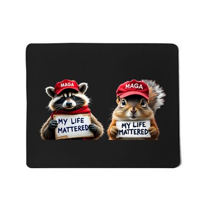 Justice For Peanut The Squirrel And Fred The Raccoon Mousepad