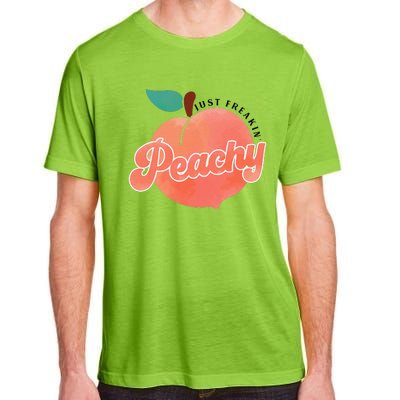 Just Freakin' Peachy Hippie Summer Apparel Tee Gift Adult ChromaSoft Performance T-Shirt