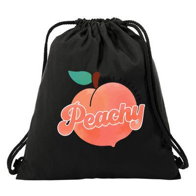 Just Freakin' Peachy Hippie Summer Apparel Tee Gift Drawstring Bag