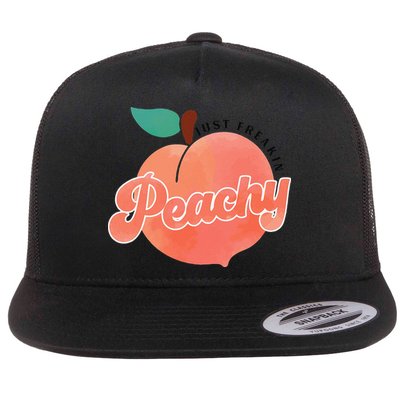 Just Freakin' Peachy Hippie Summer Apparel Tee Gift Flatbill Hat