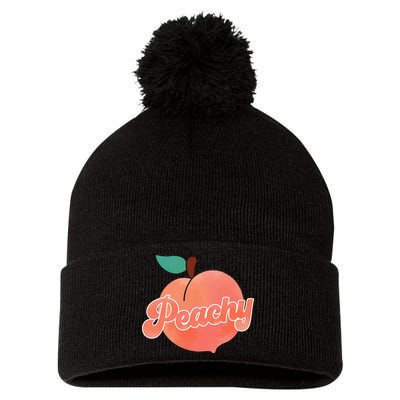Just Freakin' Peachy Hippie Summer Apparel Tee Gift Pom Pom 12in Knit Beanie