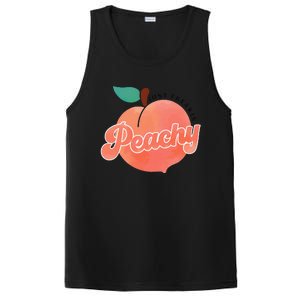 Just Freakin' Peachy Hippie Summer Apparel Tee Gift PosiCharge Competitor Tank