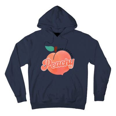 Just Freakin' Peachy Hippie Summer Apparel Tee Gift Tall Hoodie