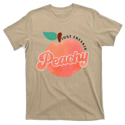 Just Freakin' Peachy Hippie Summer Apparel Tee Gift T-Shirt