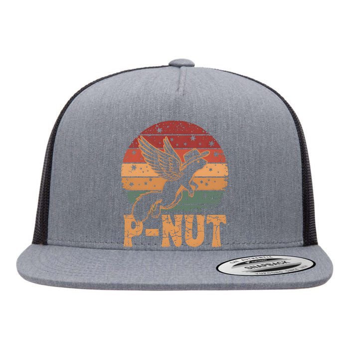 Justice For Peanut P’Nut Pnut Squirrel Lover Flat Bill Trucker Hat