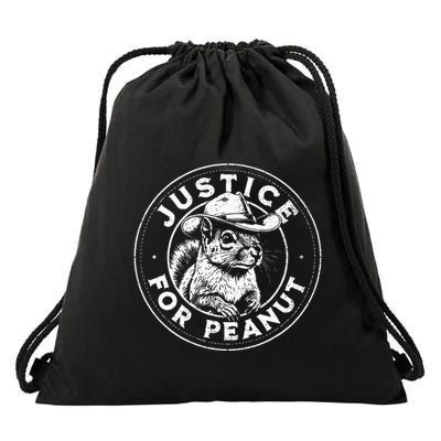 Justice For Peanut The Squirrel P’Nut Pnut Peanut Squirrel Drawstring Bag