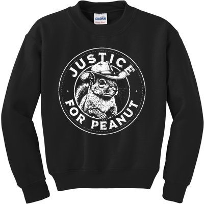 Justice For Peanut The Squirrel P’Nut Pnut Peanut Squirrel Kids Sweatshirt