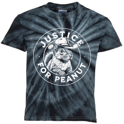 Justice For Peanut The Squirrel P’Nut Pnut Peanut Squirrel Kids Tie-Dye T-Shirt