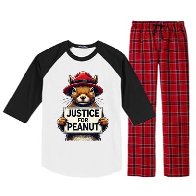 Justice For Peanut The Squirrel Wanted Raglan Sleeve Pajama Set