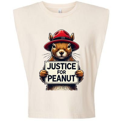 Justice For Peanut The Squirrel Wanted Garment-Dyed Women's Muscle Tee