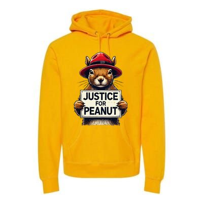 Justice For Peanut The Squirrel Wanted Premium Hoodie