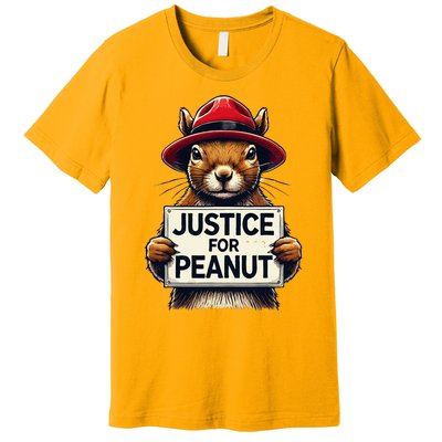 Justice For Peanut The Squirrel Wanted Premium T-Shirt