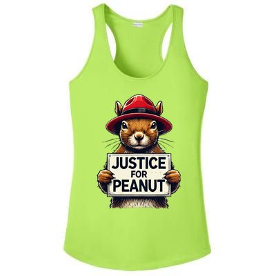 Justice For Peanut The Squirrel Wanted Ladies PosiCharge Competitor Racerback Tank