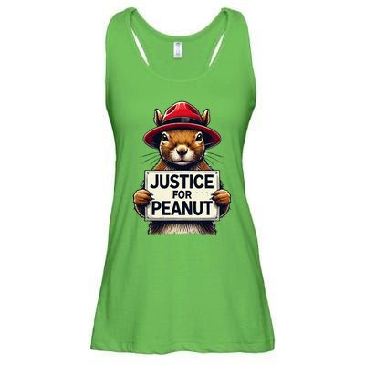 Justice For Peanut The Squirrel Wanted Ladies Essential Flowy Tank