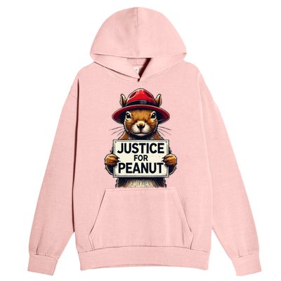 Justice For Peanut The Squirrel Wanted Urban Pullover Hoodie