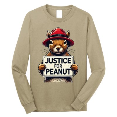 Justice For Peanut The Squirrel Wanted Long Sleeve Shirt