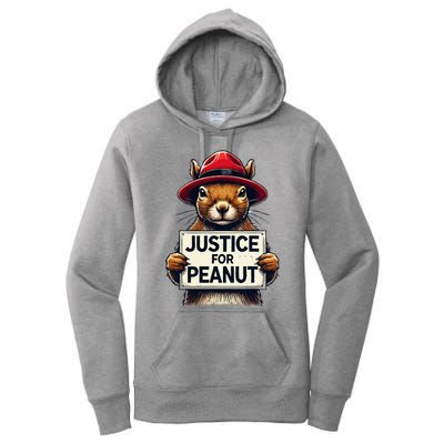 Justice For Peanut The Squirrel Wanted Women's Pullover Hoodie