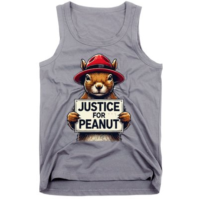 Justice For Peanut The Squirrel Wanted Tank Top