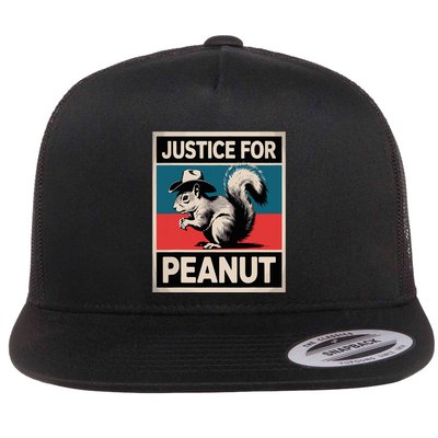 Justice For Peanut The Squirrel The Squirrel P Nut Flat Bill Trucker Hat
