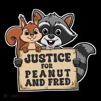 Justice For Peanut And Fred Button
