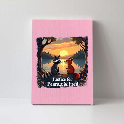 Justice For Peanut And Fred Peanut Squirrel Fred Raccoon Canvas