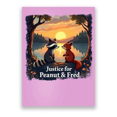 Justice For Peanut And Fred Peanut Squirrel Fred Raccoon Poster