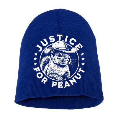 Justice For Peanut The Squirrel Short Acrylic Beanie