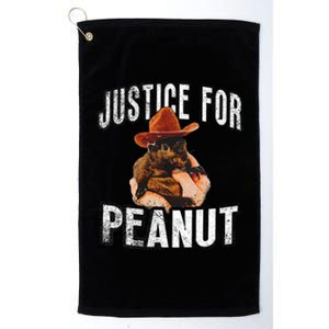 Justice For Peanut The Squirrel Peanut Squirrel Platinum Collection Golf Towel