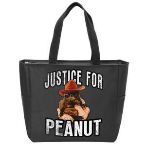 Justice For Peanut The Squirrel Peanut Squirrel Zip Tote Bag