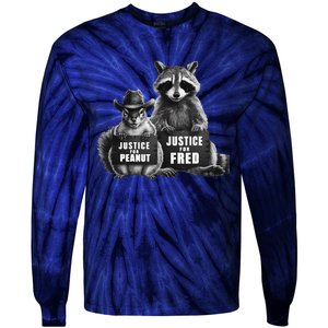 Justice For Peanut The Squirrel And Fred The Raccoon Tie-Dye Long Sleeve Shirt