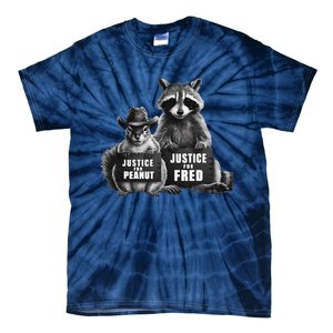 Justice For Peanut The Squirrel And Fred The Raccoon Tie-Dye T-Shirt