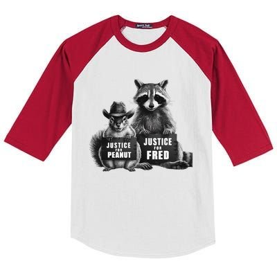 Justice For Peanut The Squirrel And Fred The Raccoon Kids Colorblock Raglan Jersey