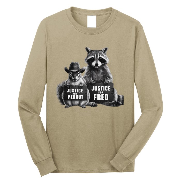 Justice For Peanut The Squirrel And Fred The Raccoon Long Sleeve Shirt