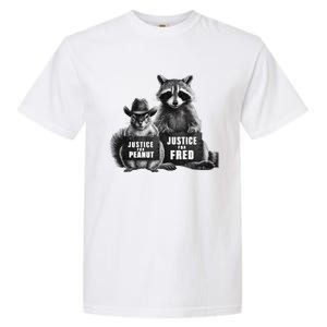 Justice For Peanut The Squirrel And Fred The Raccoon Garment-Dyed Heavyweight T-Shirt