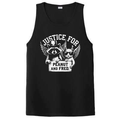 Justice For Peanut Squirrel Fred Raccoon Lover PosiCharge Competitor Tank