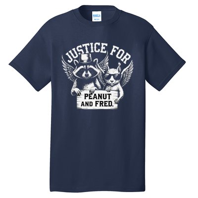 Justice For Peanut Squirrel Fred Raccoon Lover Tall T-Shirt