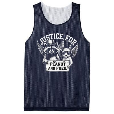 Justice For Peanut Squirrel Fred Raccoon Lover Mesh Reversible Basketball Jersey Tank