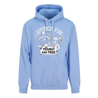 Justice For Peanut Squirrel Fred Raccoon Lover Unisex Surf Hoodie