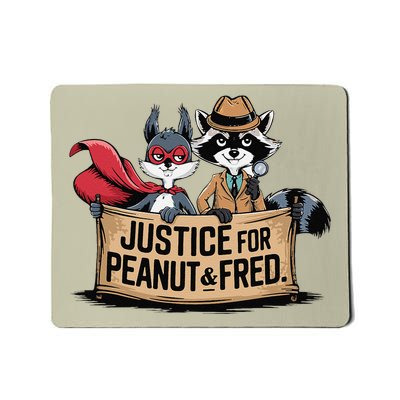 Justice For Peanut The Squirrel Wanted Mousepad