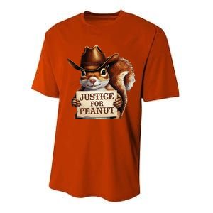 Justice For Peanut The Squirrel Maga Trump 2024 Vote Trump Performance Sprint T-Shirt