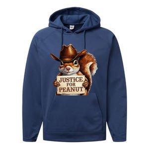 Justice For Peanut The Squirrel Maga Trump 2024 Vote Trump Performance Fleece Hoodie