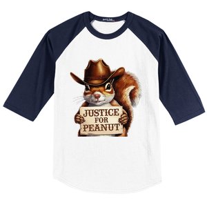 Justice For Peanut The Squirrel Maga Trump 2024 Vote Trump Baseball Sleeve Shirt