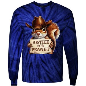 Justice For Peanut The Squirrel Maga Trump 2024 Vote Trump Tie-Dye Long Sleeve Shirt