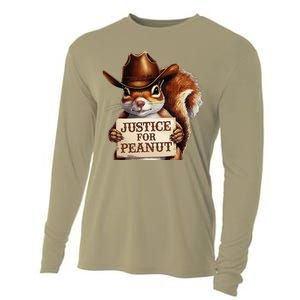 Justice For Peanut The Squirrel Maga Trump 2024 Vote Trump Cooling Performance Long Sleeve Crew